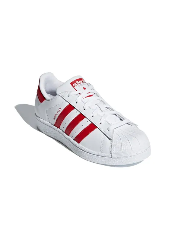 Кроссовки суперзвезда j Adidas — изображение 3 из 4, белый/красный