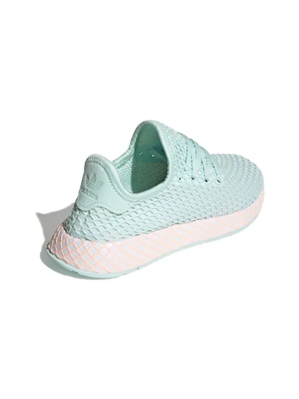 Кроссовки deerupt runner j Adidas — изображение 4 из 4, зеленый/белый