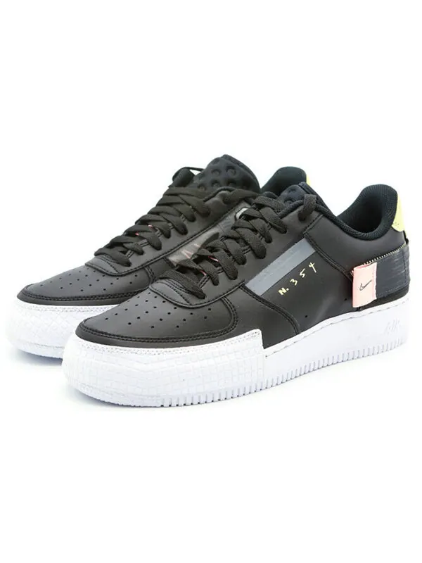 Кроссовки Air Force 1 с низким падением Nike — изображение 2 из 4, черный/--розовый