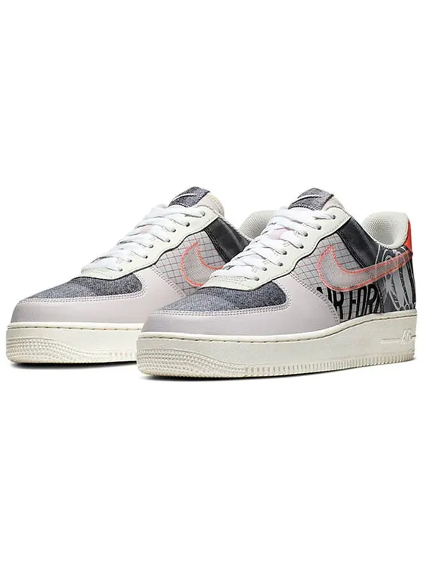Кроссовки air force 1 низкие Nike — изображение 3 из 4, серый/белый