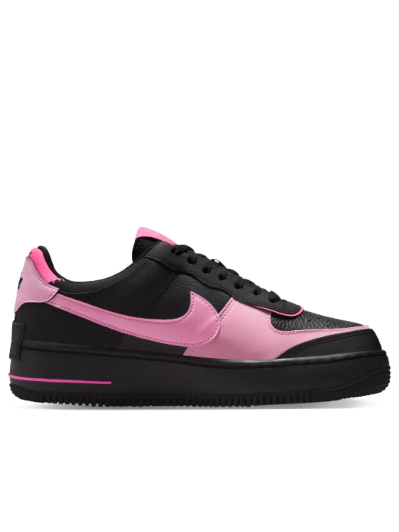 Кроссовки (WMNS) Nike Air Force 1 Shadow 'Black Pink Blast' — изображение 2 из 5, черный
