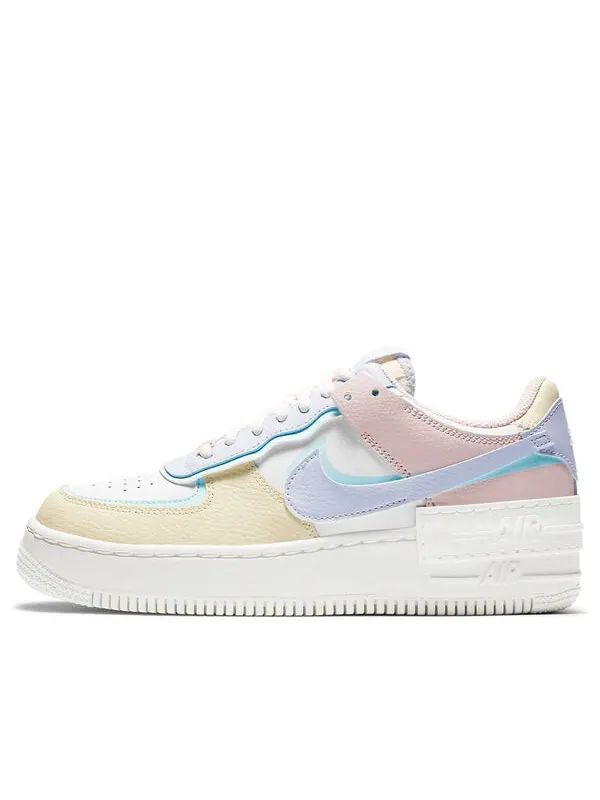Кроссовки air force 1 shadow 'pastel' Nike — изображение 1 из 4, белый/синий