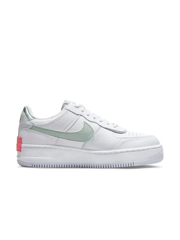 Кроссовки air force 1 shadow Nike — изображение 2 из 4, белый/зеленый/розовый
