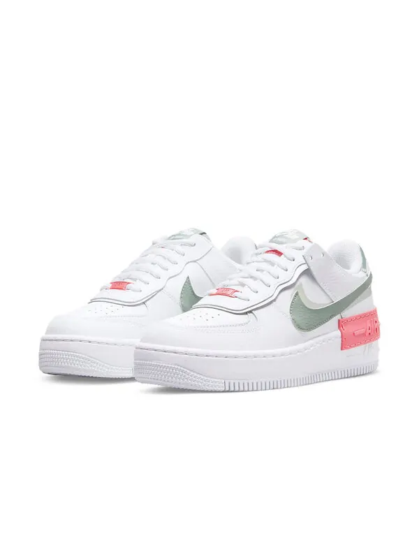 Кроссовки air force 1 shadow Nike — изображение 3 из 4, белый/зеленый/розовый