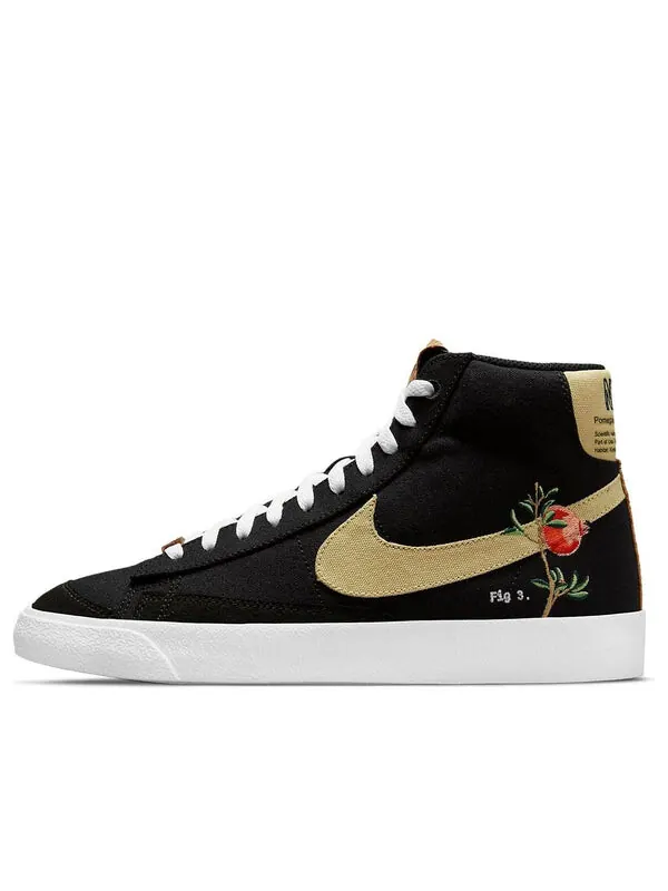 Кроссовки blazer mid '77 'pomegranate' Nike — изображение 1 из 4, черный//белый