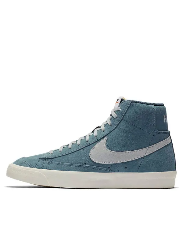 Кроссовки блейзер mid 77 замша Nike — изображение 1 из 4, серый/синий