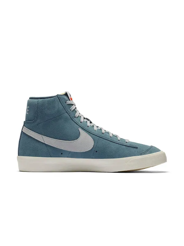 Кроссовки блейзер mid 77 замша Nike — изображение 2 из 4, серый/синий