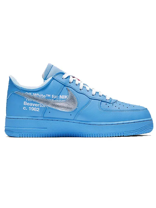 Кроссовки x off-white air force 1 low '07 'mca' Nike — изображение 2 из 4, синий