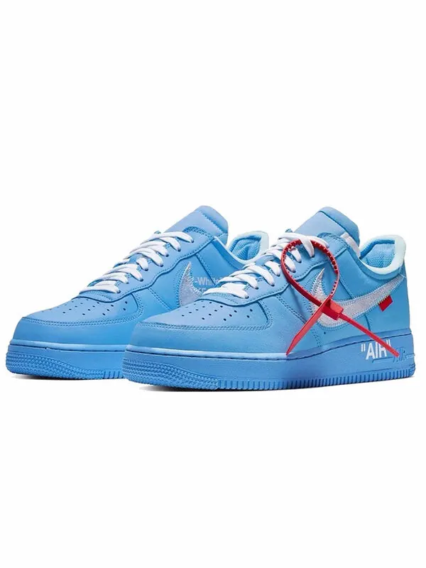 Кроссовки x off-white air force 1 low '07 'mca' Nike — изображение 3 из 4, синий