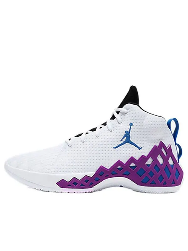 Кроссовки jordan jumpman diamond mid pf 'hyper violet' Nike — изображение 1 из 4, белый/-фиолетовый-черный