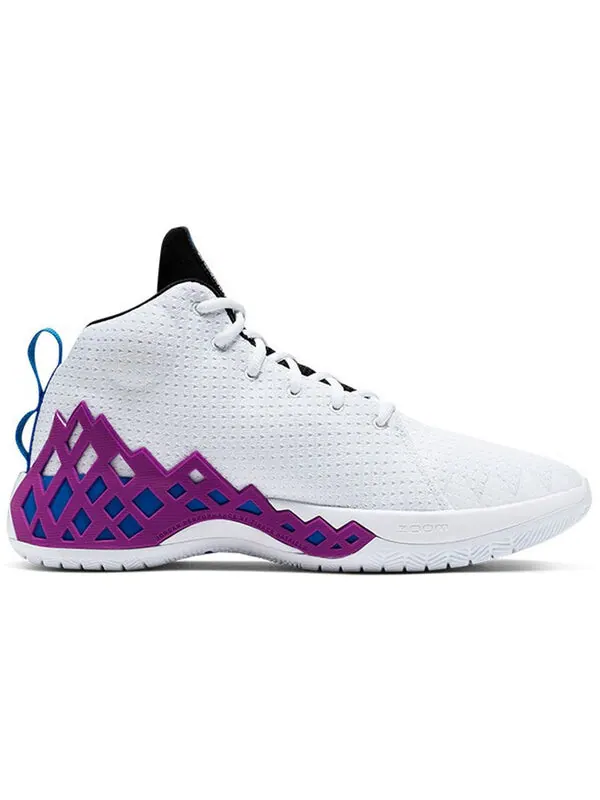 Кроссовки jordan jumpman diamond mid pf 'hyper violet' Nike — изображение 2 из 4, белый/-фиолетовый-черный