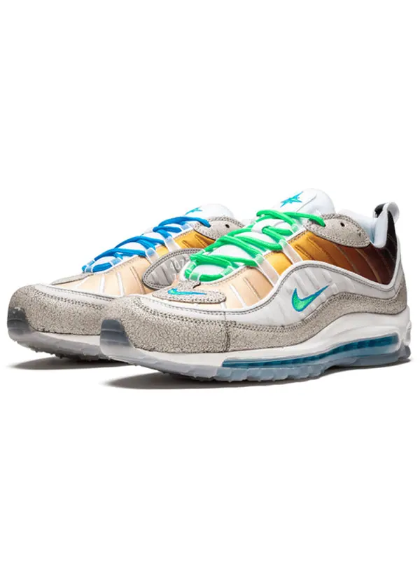 Кроссовки air max 98 'on air: nyc la mezcla' Nike — изображение 4 из 4, белый/коричневый/синий
