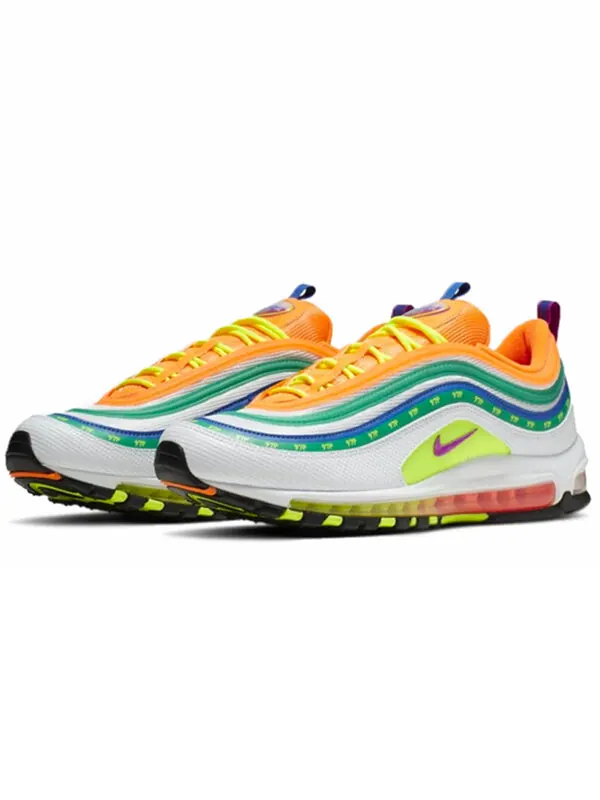 Кроссовки air max 97 Nike — изображение 2 из 4, белый/оранжевый