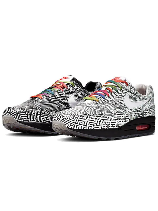 Кроссовки air max 1 Nike — изображение 3 из 4, черный/белый/красный