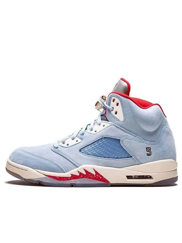 Кроссовки трофейная комната x 5 ретро Air Jordan — изображение 1 из 4, синий/красный