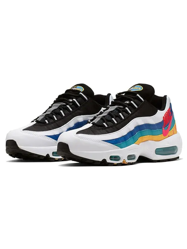 Кроссовки air max 95 premium 'windbreaker white red orbit'' Nike — изображение 3 из 4, белый/красный-золотистый