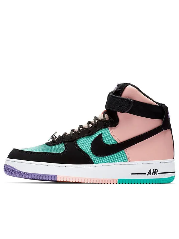 Кроссовки air force 1 high 'have a day' Nike — изображение 1 из 4, розовый/зеленый/черный