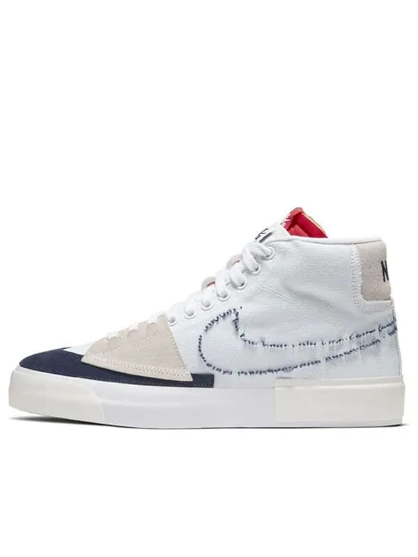 Кроссовки blazer mid sb edge 'hack pack white' Nike — изображение 1 из 4, белый/темно-синий