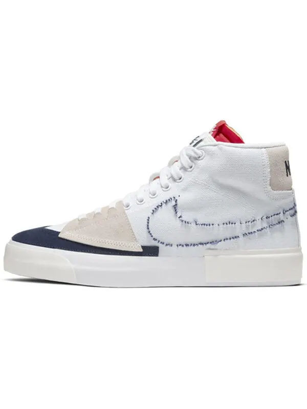 Кроссовки blazer mid sb edge 'hack pack white' Nike — изображение 2 из 4, белый/темно-синий
