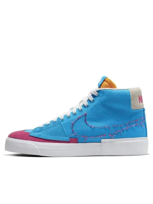 Кроссовки blazer mid sb edge 'hack pack blue' Nike — изображение 1 из 4, синий/белый