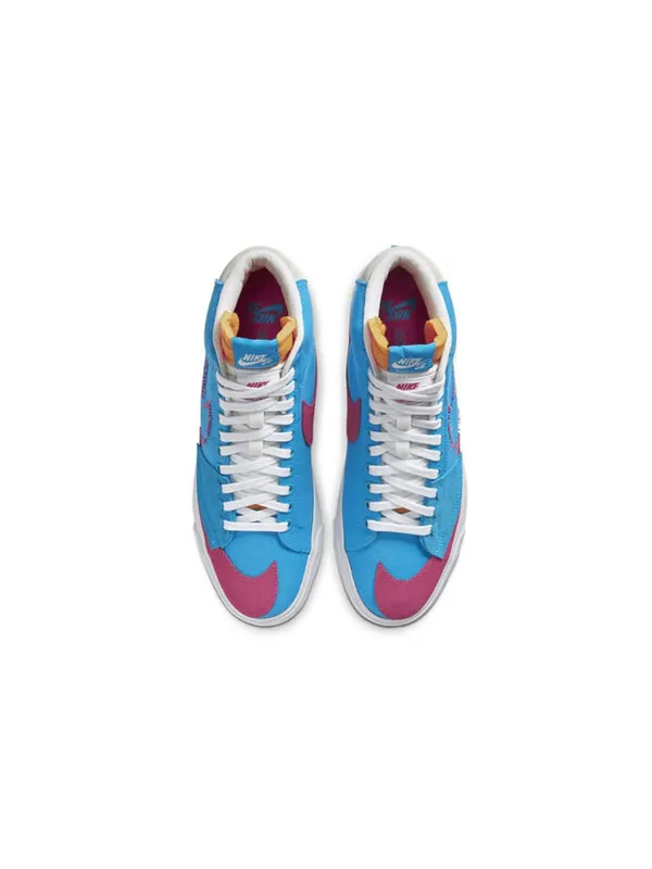 Кроссовки blazer mid sb edge 'hack pack blue' Nike — изображение 4 из 4, синий/белый
