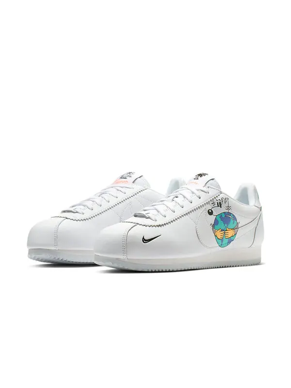 Кроссовки steve harrington x cortez flyleather qs Nike — изображение 3 из 4, белый