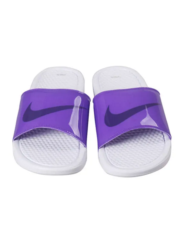 Тапочки benassi jdi print slide 'purple' Nike — изображение 3 из 4, фиолетовый/белый