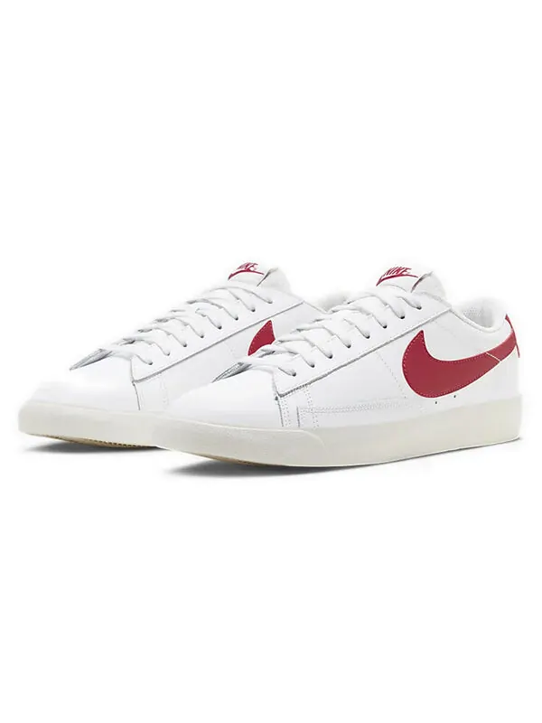 Кроссовки блейзер низкий Nike — изображение 3 из 4, белый/красный