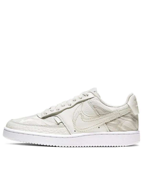 Кроссовки court vision low premium 'stacked swoosh - sail' Nike — изображение 1 из 4, белый