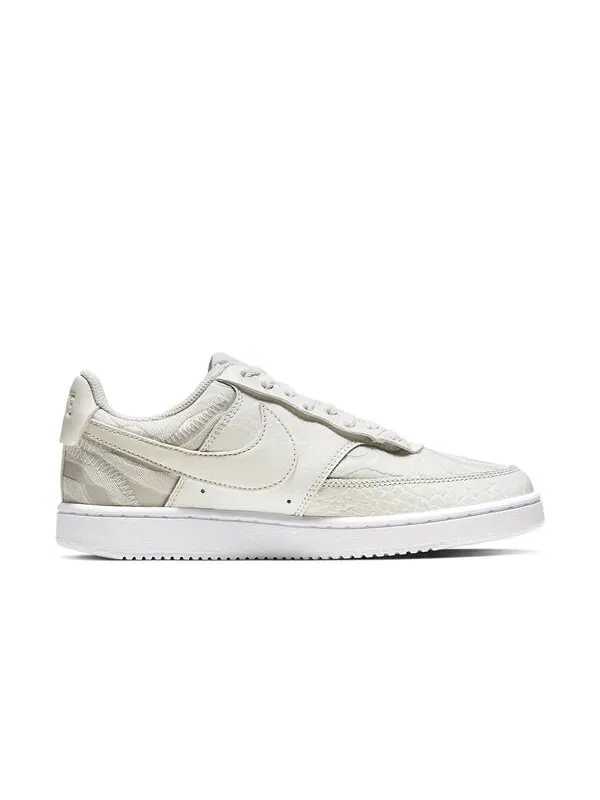 Кроссовки court vision low premium 'stacked swoosh - sail' Nike — изображение 2 из 4, белый