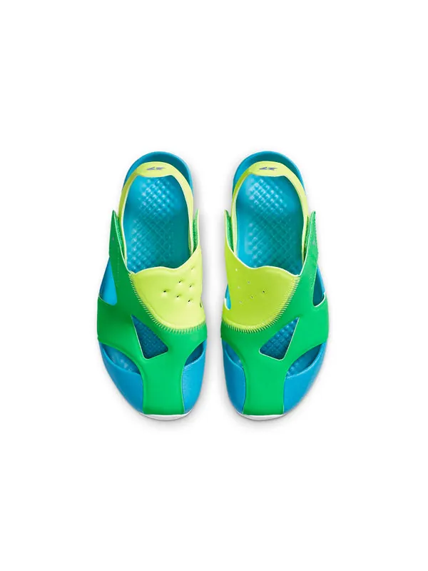 Сандалии flare casual colorblock green blue yellow sandals 'green blue yellow' Air Jordan — изображение 4 из 4