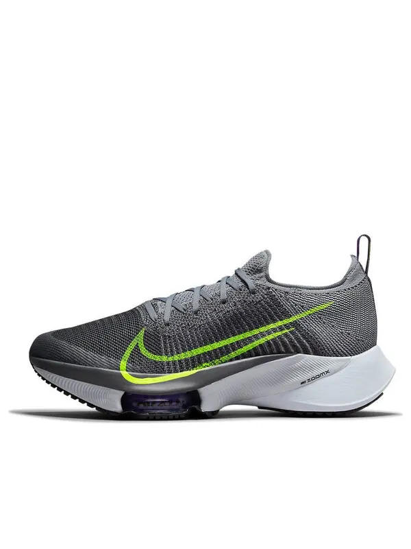 Кроссовки air zoom tempo next% flyknit Nike — изображение 1 из 4, серый/зеленый