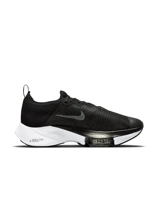Кроссовки air zoom tempo next% flyknit 'black white' Nike — изображение 2 из 4, черный/белый//платиновый