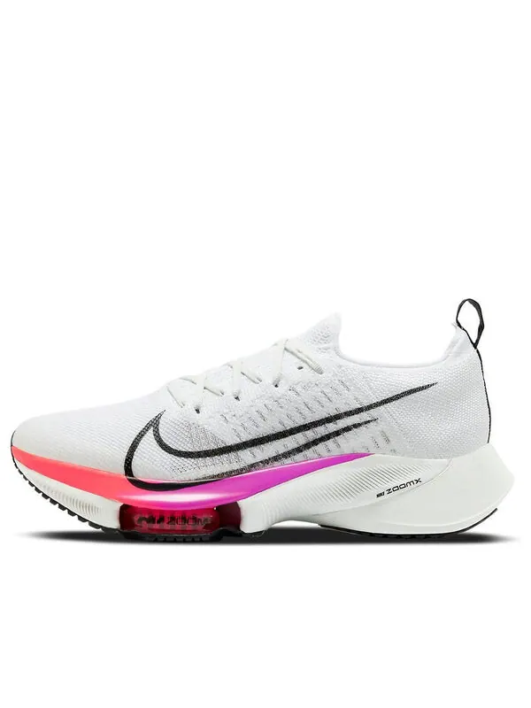 Кроссовки air zoom tempo next% flyknit Nike — изображение 1 из 4, белый/черный/фиолетовый