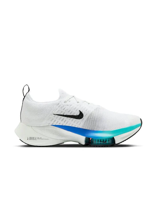 Кроссовки air zoom tempo next% flyknit Nike — изображение 2 из 4, белый/черный/фиолетовый