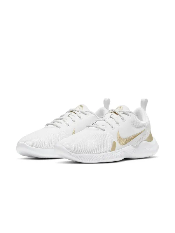 Кроссовки flex experience run 10 Nike — изображение 3 из 4, белый/золотистый