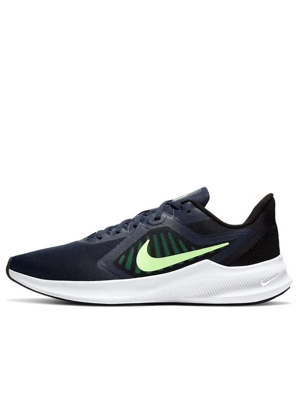 Кроссовки дауншифтер 10 Nike — изображение 1 из 4, черный/белый/зеленый