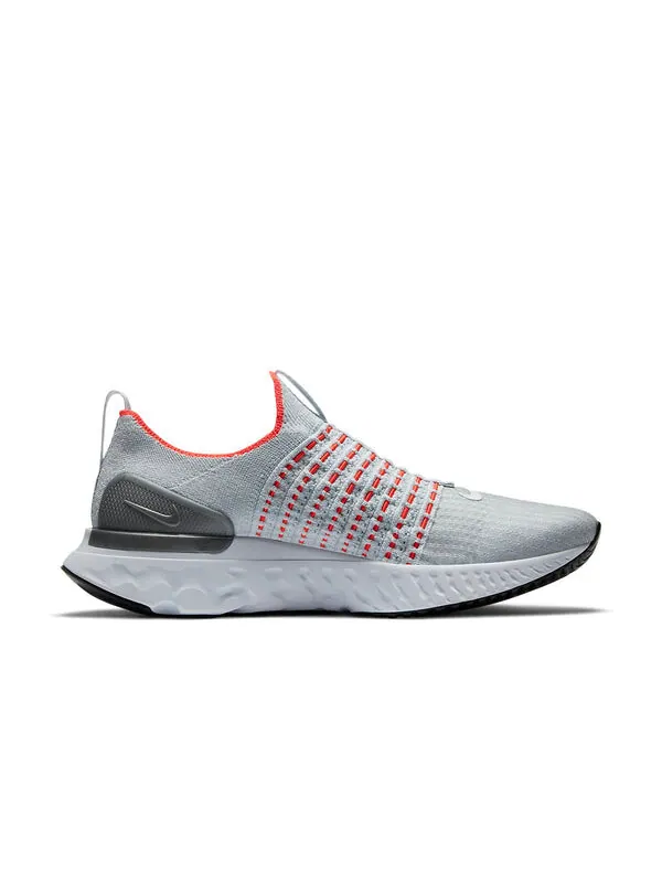 Кроссовки react phantom run flyknit 2 Nike — изображение 2 из 4, серый/красный