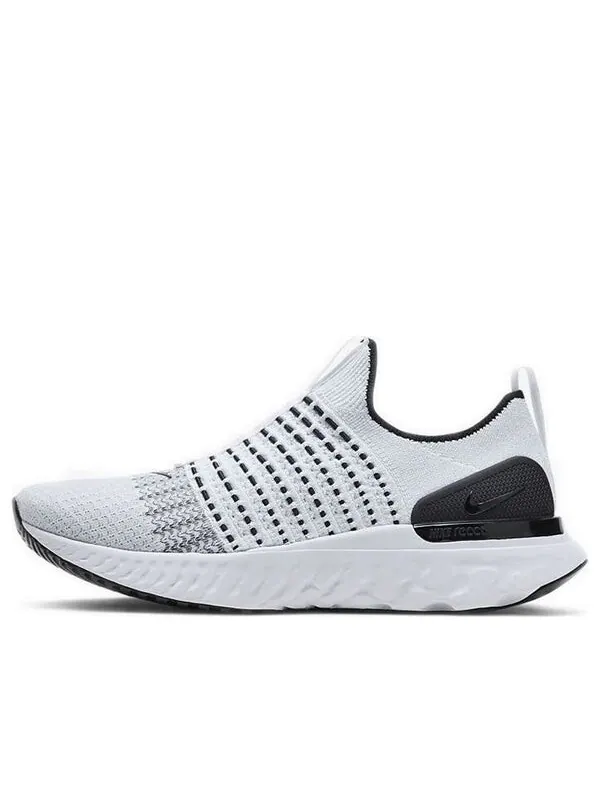 Кроссовки react phantom run flyknit 2 Nike — изображение 1 из 4, белый/черный-платиновый
