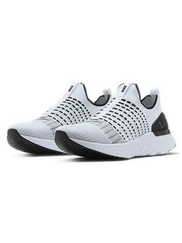 Кроссовки react phantom run flyknit 2 Nike — изображение 3 из 4, белый/черный-платиновый