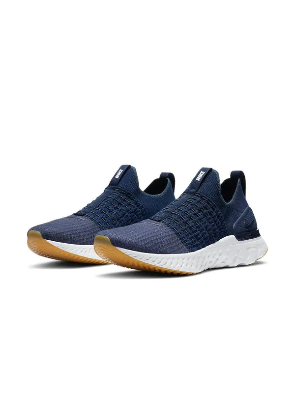 Кроссовки react phantom run flyknit 2 Nike — изображение 3 из 4, белый/синий