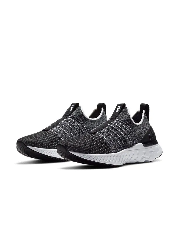 Кроссовки react phantom run flyknit 2 Nike — изображение 3 из 4, черный белый