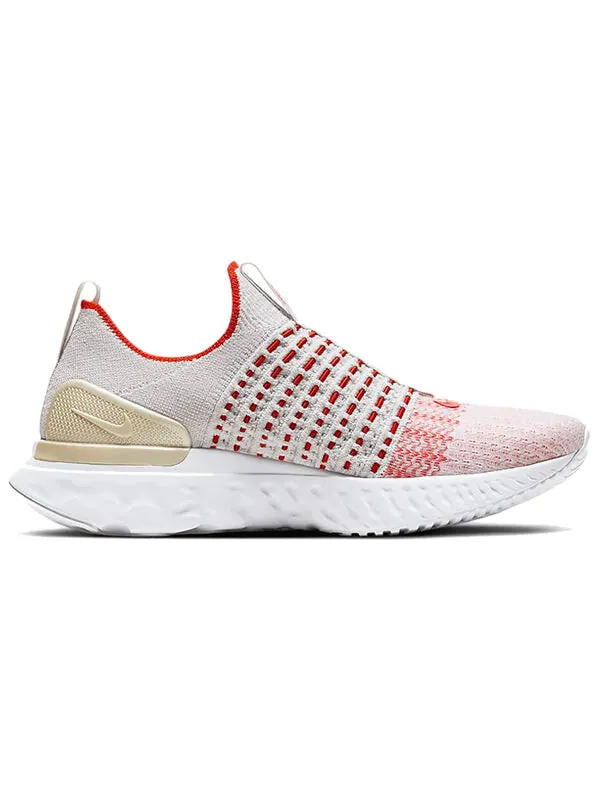 Кроссовки react phantom run flyknit 2 Nike — изображение 2 из 4, белый/красный