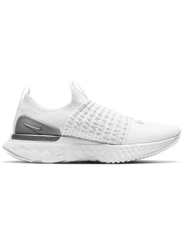 Кроссовки react phantom run flyknit 2 Nike — изображение 2 из 4, белый/серый