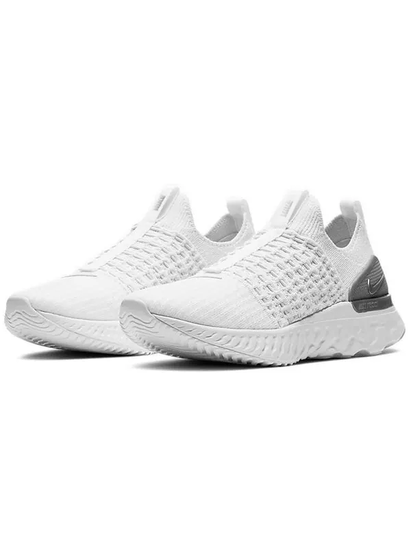 Кроссовки react phantom run flyknit 2 Nike — изображение 3 из 4, белый/серый