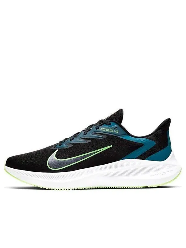 Кроссовки zoom winflo 7 Nike — изображение 1 из 4, черный/зеленый/синий