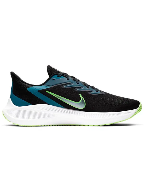 Кроссовки zoom winflo 7 Nike — изображение 2 из 4, черный/зеленый/синий