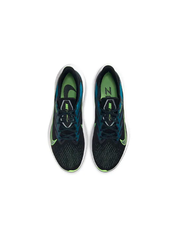 Кроссовки zoom winflo 7 Nike — изображение 4 из 4, черный/зеленый/синий