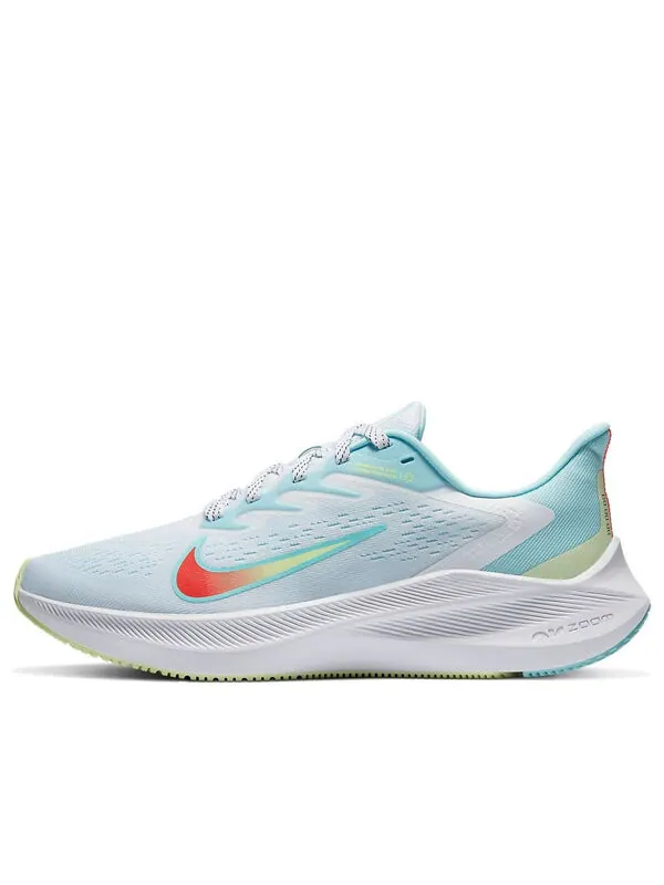 Кроссовки air zoom winflo 7 'white glacier ice' Nike — изображение 1 из 4, белый/серый