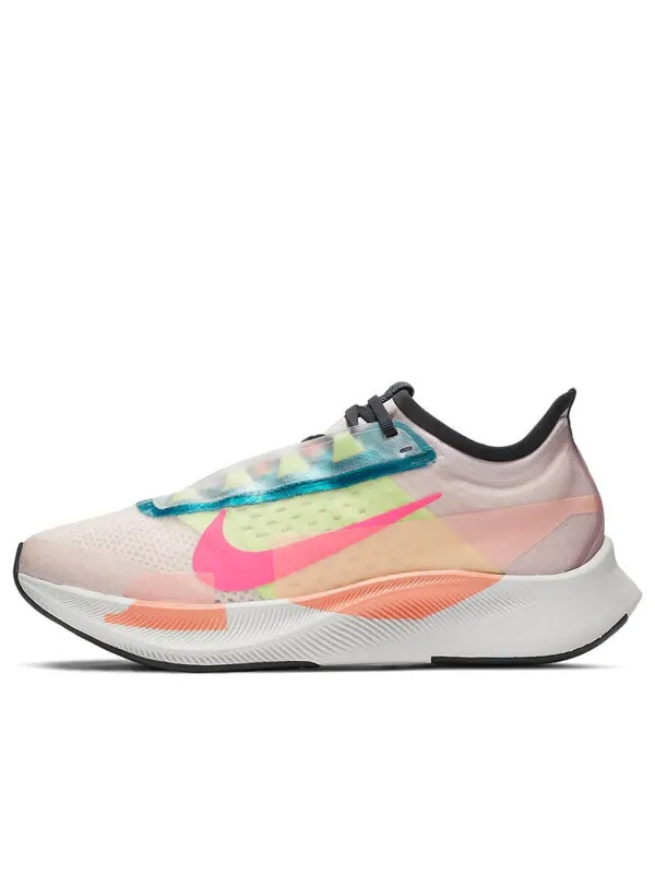 Кроссовки zoom fly 3 премиум Nike — изображение 1 из 4, розовый/белый